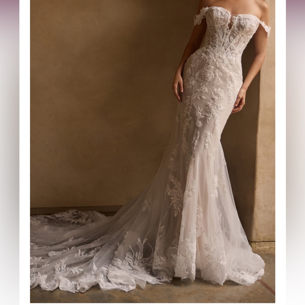 NWT Size 16 Sophia Tolli Wedding Dress Y3160 - Picture 3 of 16